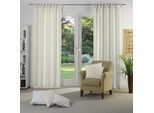 Vorhang WIRTH "Berwick" Gr. 1, grau, B:132cm H:145cm, Jacquard, Baumwolle, Polyester, Gardinen, Vorhang