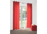 Vorhang WIRTH "Felsted" Gr. 2, rot, B:132cm H:180cm, Jacquard, Polyester, Gardinen, Vorhang