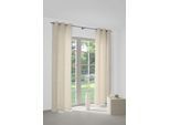 Vorhang WIRTH "ILSENBURG" Gr. 4, beige (creme), B:135cm H:245cm, Jacquard, Polyacryl, Polyester, Gardinen, Vorhang