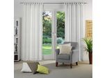 Vorhang WIRTH "Lahnstein" Gr. 1, beige (natur), B:132cm H:145cm, Polyester, Gardinen, Vorhang
