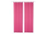 Vorhang WIRTH "Lahnstein" Gr. 3, pink, B:132cm H:225cm, Polyester, Gardinen, Vorhang
