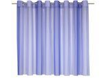 Gardine WIRTH "Eloise" Gr. 15, blau, B:450cm H:225cm, Polyester, Gardinen, Gardine, Store
