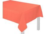 Tischdecke ADAM "Uni Collection Light" Gr. 7, orange, B:145cm L:220cm, Bio-Baumwolle, Tischdecken, Tischdecke, aus 100% Bio-Baumwolle