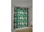 Vorhang ADAM "Eden" Gr. 4, grün (natur, dunkelgrün), B:145cm H:245cm, Jacquard, Baumwolle (Bio-Baumwolle), Gardinen, Vorhang, aus 100% Bio-Baumwolle