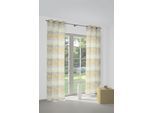 Vorhang WIRTH "Kairo" Gr. 5, gelb, B:132cm H:255cm, Jacquard, Baumwolle, Polyester, Gardinen, Vorhang