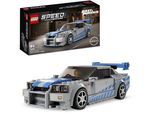Konstruktionsspielsteine LEGO "2 Fast 2 Furious – Nissan Skyline GT-R (R34) (76917)", bunt, Spielbausteine, Kinder, Kunststoff, Konstruktionsspielsteine, LEGO Speed Champions