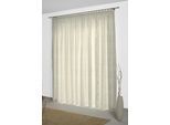 Vorhang WIRTH "Gospic" Gr. 5, grau, B:132cm H:255cm, Jacquard, Baumwolle, Polyester, Gardinen, Vorhang