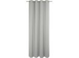 Vorhang ADAM "Uni Collection light", grau (hellgrau), B:142cm H:315cm, Baumwolle (Bio-Baumwolle), Gardinen, Vorhang, aus 100% Bio-Baumwolle