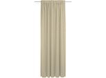 Vorhang ADAM "Uni Collection light", beige, B:142cm H:235cm, Baumwolle (Bio-Baumwolle), Gardinen, Vorhang, aus 100% Bio-Baumwolle