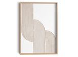 Wandbild REINDERS "Schleife", beige (farbe bild(er): beige), B:30cm H:40cm T:3cm, Bilder, Wandbild, Wohnzimmer - Beige - MDF - Abstrakt - 30x40 cm