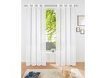 Gardine OTTO HOME "Dolly" Gr. 2, weiß, B:140cm H:175cm, Polyester, Gardinen, Gardine, Transparent, Gewebt, Polyester