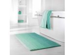 Badematte DYCKHOFF "Colori 09285" Gr. 1, blau (türkis), H:14mm, Bio-Baumwolle, Badematten, Badematte