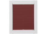 Plissee SUNLINES "Start-up Style Honeycomb", rot (ziegelrot, weiß, weiß), B:80cm H:85cm, Obermaterial: 100% Polyester, Plissees, Plissee, verspannt mit Simply-Fix Klemmträger, Wabenplissee, nach Maß