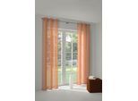 Vorhang WIRTH "LORCA" Gr. 3, orange, B:132cm H:220cm, Obermaterial: 66% Polyester, 34% Baumwolle, Gardinen, Vorhang