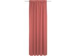 Vorhang ADAM "Uni Collection light", rot, B:142cm H:225cm, Baumwolle (Bio-Baumwolle), Gardinen, Vorhang, aus 100% Bio-Baumwolle
