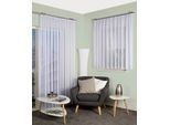 Gardine HOME WOHNIDEEN "KYRA" Gr. 1, weiß, B:300cm H:245cm, Voile, Polyester, Gardinen, Gardine, EFFEKTVOILE LÄNGSSTREIFEN, KRÄUSELBAND