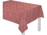 Tischdecke ADAM "Argentinian Criolla" Gr. 4, rot (dunkelrot), B:130cm L:220cm, Bio-Baumwolle, Tischdecken, Tischdecke, aus 100% Bio-Baumwolle