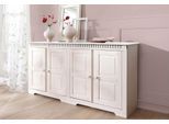 Sideboard OTTO HOME "Lisa", weiß, B:158,5cm H:80cm T:35cm, Massivholz, Sideboards, Sideboard, Kommode aus massivem Kiefernholz, in 2 Breiten lieferbar