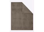 Wohndecke BIEDERLACK Gr. 2, grau (taupe), B:150cm L:220cm, 70% Baumwolle, 30% Polyacryl, Wohndecken, Wohndecke