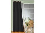 Gardine WIRTH "Daria" Gr. 3, schwarz, B:135cm H:225cm, Polyester, Gardinen, Gardine