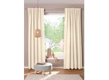 Vorhang Gr. 3, beige, B:140cm H:180cm, Polyester, Gardinen, Vorhang