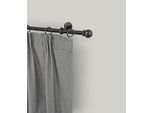 Gardinenstange GARESA "ESPERANCA", schwarz, L:340cm Ø:16mm, Metall, Gardinenstangen, Gardinenstange, rustikale Vorhanggarnitur, verlängerbar, Eisen, Endk. Kugel, m. Ringe