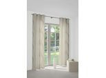 Vorhang WIRTH "Lupara" Gr. 1, beige, B:132cm H:150cm, Jacquard, Obermaterial: 75% Polyester, 25% Baumwolle, Gardinen, Vorhang