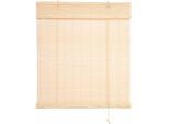 Seitenzugrollo LIEDECO "Bambus" Gr. 6, beige (naturfarben), B:120cm H:160cm, Bambus, Rollos, Seitenzugrollo, Bambusrollo