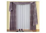 Vorhang WIRTH "Jenny" Gr. 2, lila (flieder), B:135cm H:175cm, Polyester, Gardinen, Vorhang