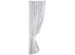 Vorhang WECKBRODT "Siena" Gr. 3, weiß, B:130cm H:175cm, Jacquard, Polyester, Gardinen, Vorhang, Jacquard, halbtransparent, Bordüre, mit Raffhalter, Gardine, Store