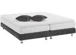 Boxbett "Nagoya", grau (anthrazit), B:180cm L:202cm, WESTFALIA SCHLAFKOMFORT, Komplettbetten, Boxbett, wählbar mit und ohne Topper, in H2, H3 und H4 erhältlich
