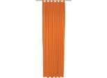 Vorhang WIRTH "Umea" Gr. 1, orange, B:132cm H:145cm, Jacquard, Polyester, Gardinen, Vorhang