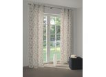 Vorhang WIRTH "Lisburn" Gr. 2, beige, B:132cm H:180cm, Polyester, Gardinen, Vorhang