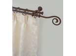 Gardinenstange GARESA "ESPERANCA", braun (rost), L:420cm Ø:16mm, Metall, Gardinenstangen, Gardinenstange, rustikale Vorhanggarnitur, verlängerbar, Eisen, Endk. Spirale