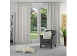 Vorhang WIRTH "Telfort" Gr. 5, braun, B:132cm H:255cm, Jacquard, Baumwolle, Polyester, Gardinen, Vorhang