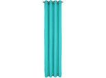 Vorhang WIRTH "Holmsund 288g/qm" Gr. 9, blau (türkis), B:172cm H:200cm, Chenille, Polyacryl, Gardinen, Vorhang