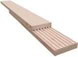 Terrassendielen KIEHN-HOLZ "Terrassendeck", beige (natur), B:800cm L:200cm, Holzwerkstoff, Terrassendielen, Terrassendielen