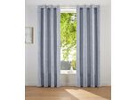 Vorhang "LESKA" Gr. 3, grau, B:132cm H:225cm, Jacquard, Polyacryl, Polyester, LEGER HOME BY LENA GERCKE, Gardinen, Vorhang, blickdicht, glatt, gewebt, monochrom, verschiedene Größen