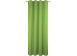 Vorhang WIRTH "Trondheim B", grün (apfelgrün), B:132cm H:355cm, Chenille, Polyacryl, Gardinen, Vorhang