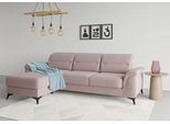 Ecksofa SIT & MORE "Sinatra L-Form", lila (flieder), B:258cm H:85cm T:170cm, 90% Polyester, 10% Polyamid, Sofas, Ecksofa, mit Recamiere, optional mit Kopfteilverstellung und Armteilfunktion