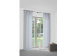 Vorhang WIRTH "Telfort" Gr. 3, blau, B:132cm H:225cm, Jacquard, Baumwolle, Polyester, Gardinen, Vorhang