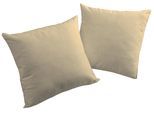 Dekokissen WIRTH "FIONA" Gr. 2, beige (beige, unifarben), B:50cm L:50cm, Kunstfaser, Polyester, Dekokissen_Sitzkissen_Kissenhüllen, Dekokissen, Kissenhülle ohne Füllung, 2 Stück