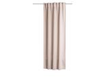 Vorhang HOME BASICS "BLACKY" Gr. 3, beige, B:140cm H:225cm, Polyester, Gardinen, Vorhang, Kombibandschal BLACKY Uni