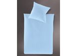 Bettwäsche IRISETTE "Lumen 8129", blau (meer), B/L: 155cm x 220cm, 1 Stk., 1 Stk., Interlock-Jersey, B/L: 80cm x 80cm, 2 Stk., Interlock-Jersey, Obermaterial: 100% Baumwolle, Bettwäsche, Bettwäsche, hochwertig und traumhaft weich