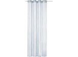 Fadenvorhang WECKBRODT "Leon" Gr. 2, silber (silberfarben), B:148cm H:240cm, Polyester, Gardinen, Fadenvorhang, Fadengardine, Insektenschutz, transparent, kürzbar, Store