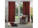 Vorhang WIRTH "Dim out", rot, B:142cm H:155cm, Polyester, Gardinen, Vorhang, nach Maß