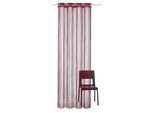Fadenvorhang WECKBRODT "Leon" Gr. 2, rot (bordeaux), B:148cm H:240cm, Polyester, Gardinen, Fadenvorhang, Fadengardine, Insektenschutz, transparent, kürzbar, Store