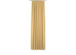 Vorhang ADAM "Uni Collection light", gelb (quitte), B:142cm H:235cm, Baumwolle (Bio-Baumwolle), Gardinen, Vorhang, aus 100% Bio-Baumwolle