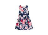 Partykleid DANAMADE "DANAMADE Dresses DLORE", Mädchen, Gr. 152, EURO, blau (navy), Oberstoff: 100% Polyester / Futter: 100% Polyester, Kleider Partykleid