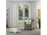Vorhang WIRTH "Torbole" Gr. 2, braun (hellbraun), B:132cm H:145cm, Jacquard, Baumwolle, Polyester, Gardinen, Vorhang